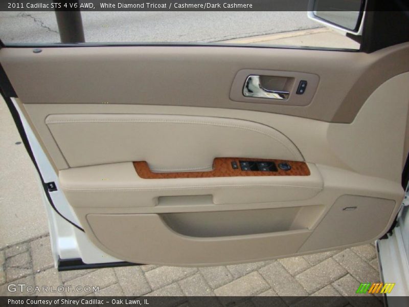 White Diamond Tricoat / Cashmere/Dark Cashmere 2011 Cadillac STS 4 V6 AWD