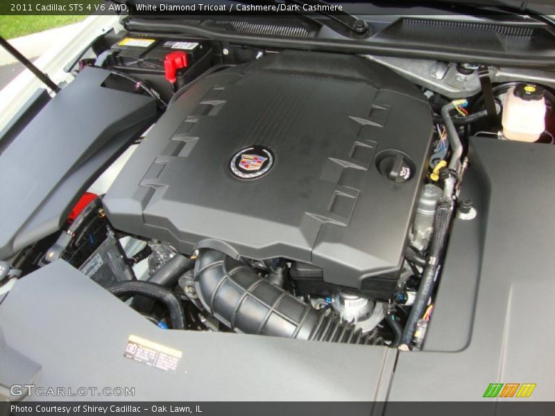 White Diamond Tricoat / Cashmere/Dark Cashmere 2011 Cadillac STS 4 V6 AWD