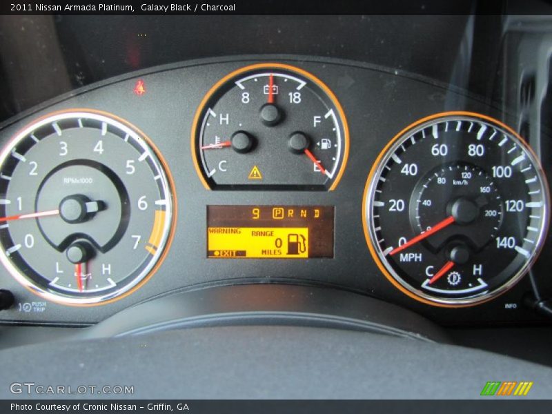Galaxy Black / Charcoal 2011 Nissan Armada Platinum