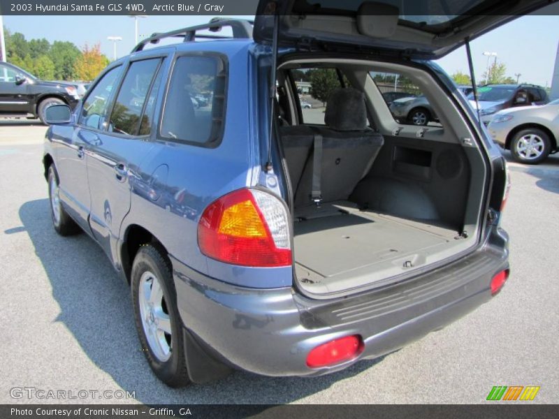 Arctic Blue / Gray 2003 Hyundai Santa Fe GLS 4WD