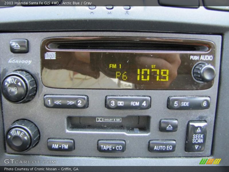 Arctic Blue / Gray 2003 Hyundai Santa Fe GLS 4WD