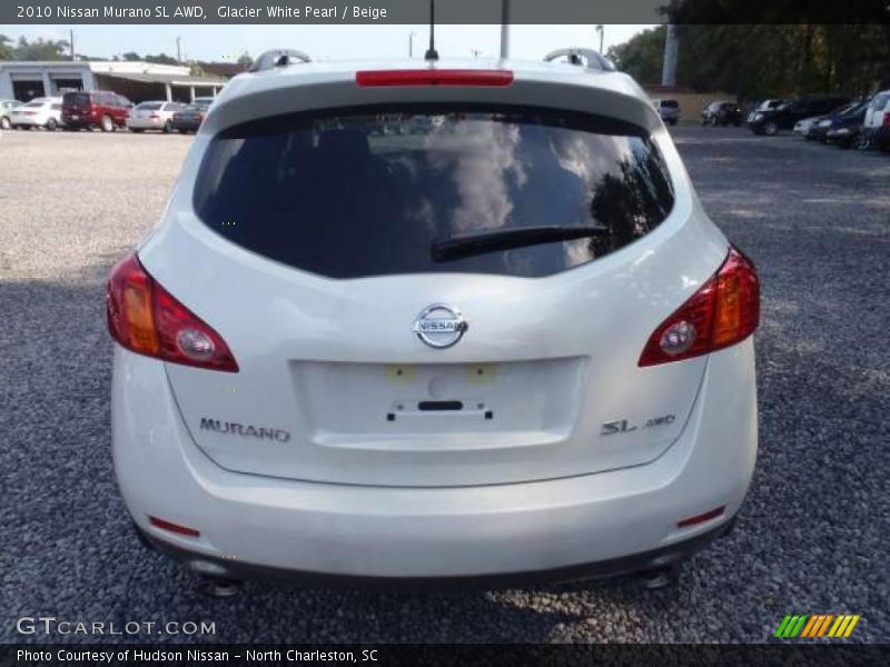 Glacier White Pearl / Beige 2010 Nissan Murano SL AWD