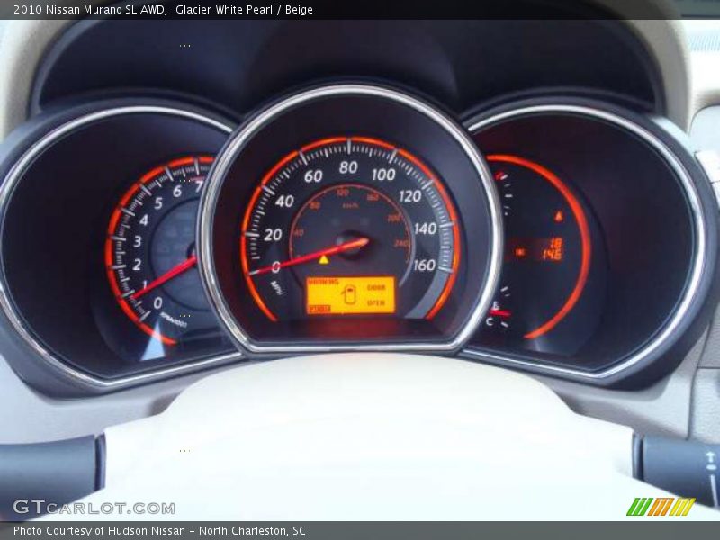 Glacier White Pearl / Beige 2010 Nissan Murano SL AWD