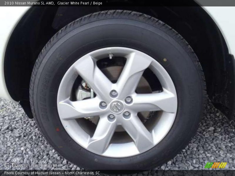 Glacier White Pearl / Beige 2010 Nissan Murano SL AWD
