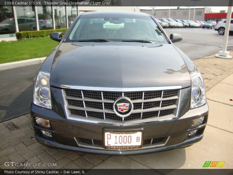 Thunder Gray ChromaFlair / Light Gray 2009 Cadillac STS V8
