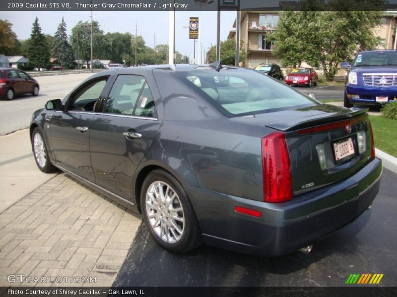 Thunder Gray ChromaFlair / Light Gray 2009 Cadillac STS V8