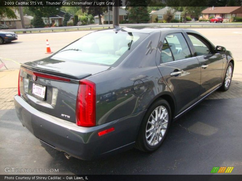 Thunder Gray ChromaFlair / Light Gray 2009 Cadillac STS V8