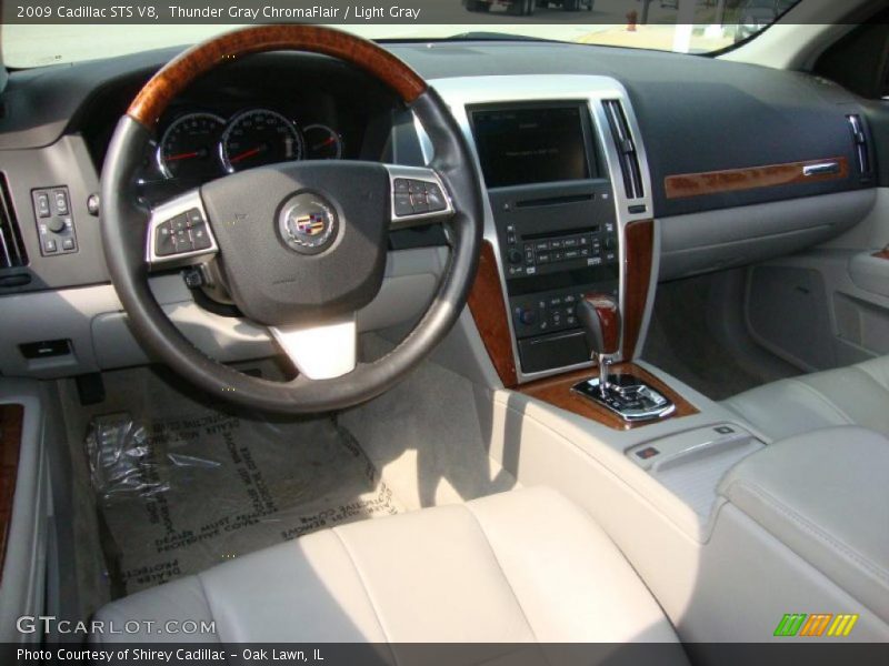 Thunder Gray ChromaFlair / Light Gray 2009 Cadillac STS V8