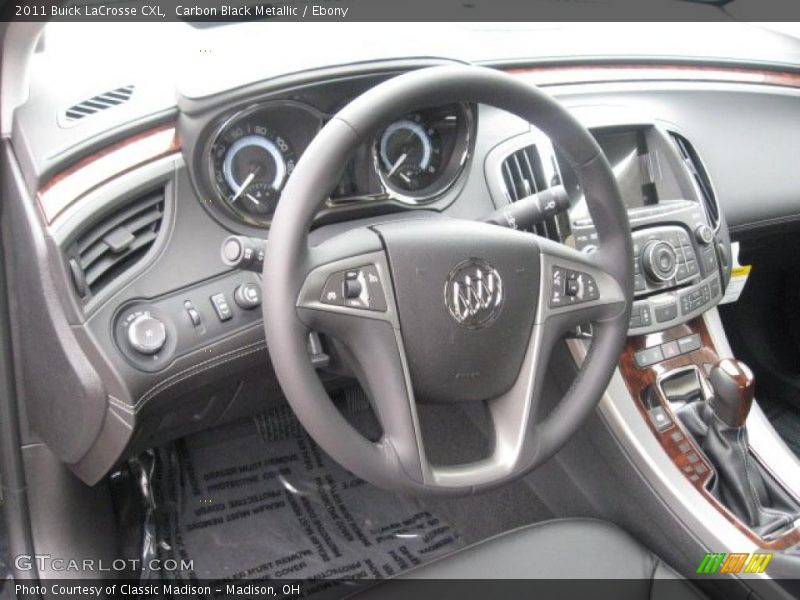 Carbon Black Metallic / Ebony 2011 Buick LaCrosse CXL