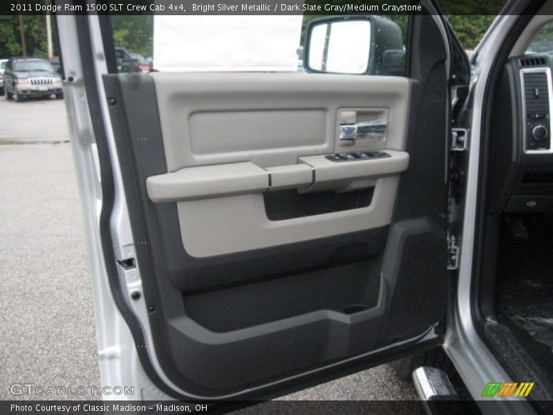 Bright Silver Metallic / Dark Slate Gray/Medium Graystone 2011 Dodge Ram 1500 SLT Crew Cab 4x4