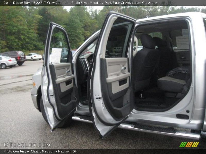 Bright Silver Metallic / Dark Slate Gray/Medium Graystone 2011 Dodge Ram 1500 SLT Crew Cab 4x4