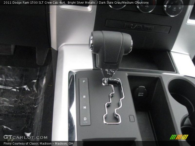 Bright Silver Metallic / Dark Slate Gray/Medium Graystone 2011 Dodge Ram 1500 SLT Crew Cab 4x4