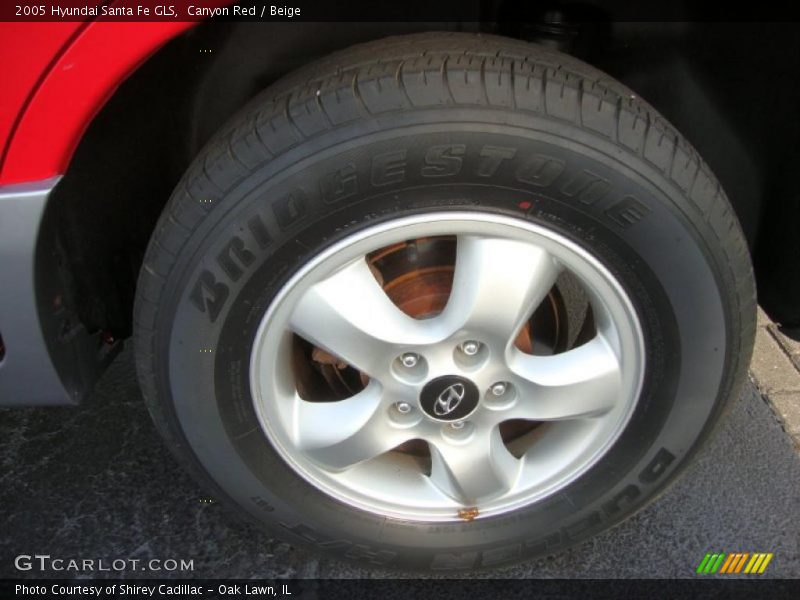 Canyon Red / Beige 2005 Hyundai Santa Fe GLS