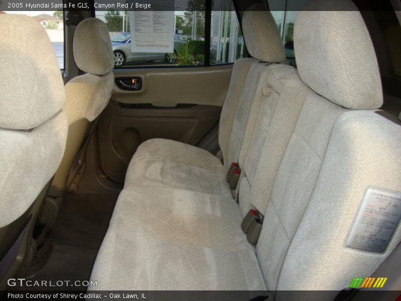 Canyon Red / Beige 2005 Hyundai Santa Fe GLS