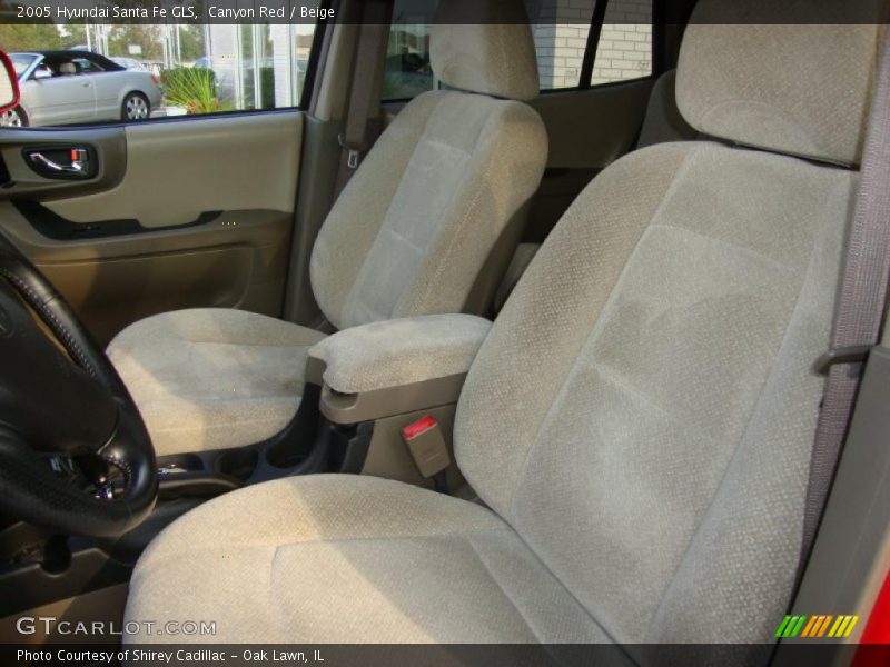 Canyon Red / Beige 2005 Hyundai Santa Fe GLS