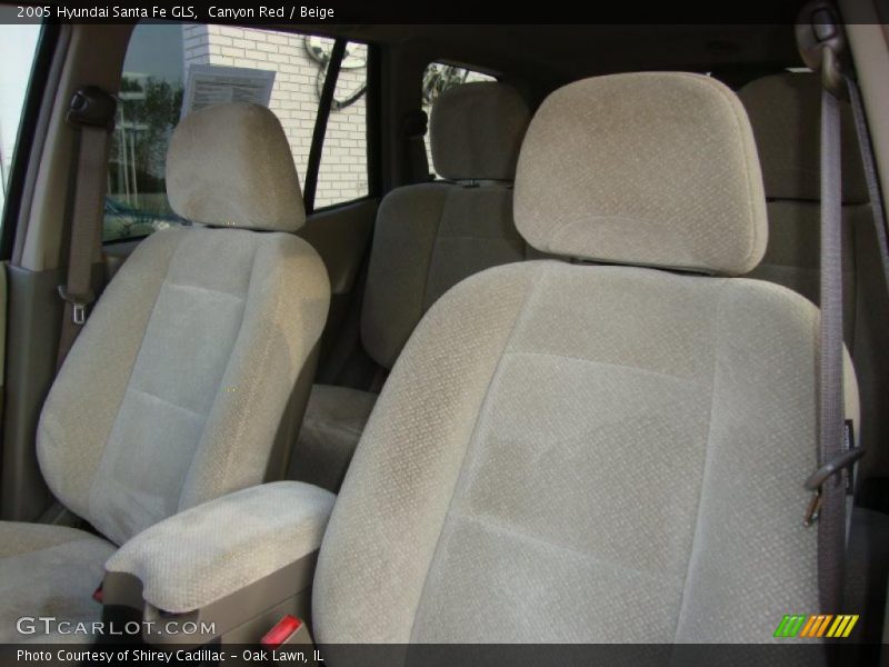 Canyon Red / Beige 2005 Hyundai Santa Fe GLS