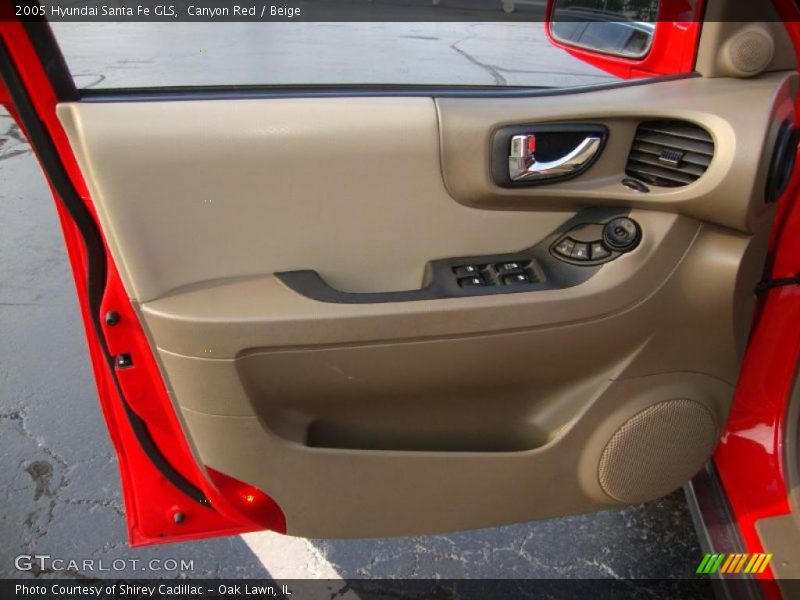 Canyon Red / Beige 2005 Hyundai Santa Fe GLS