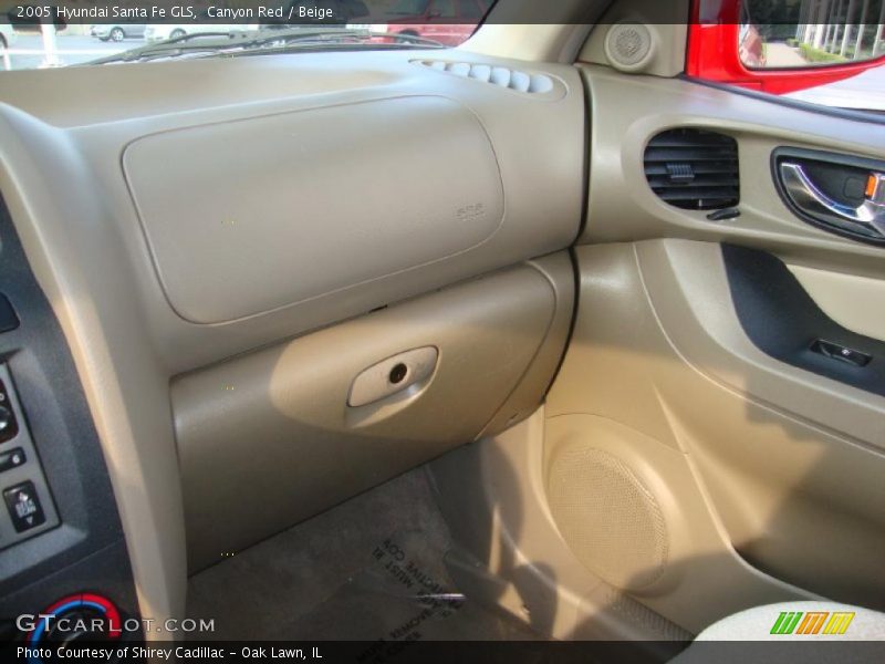 Canyon Red / Beige 2005 Hyundai Santa Fe GLS