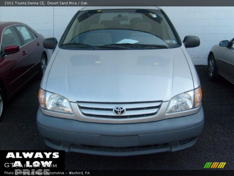 Desert Sand Mica / Oak 2001 Toyota Sienna CE