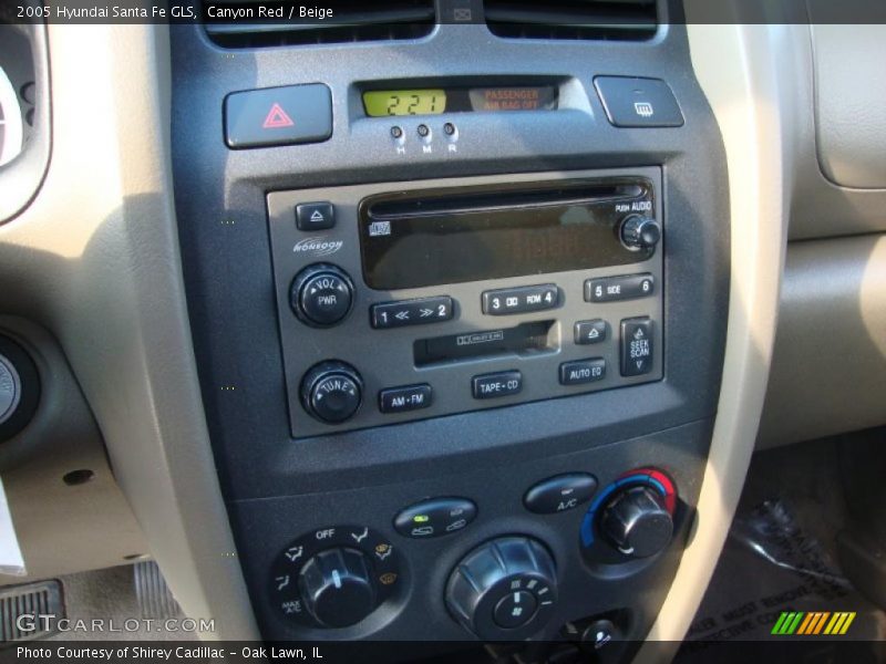 Canyon Red / Beige 2005 Hyundai Santa Fe GLS