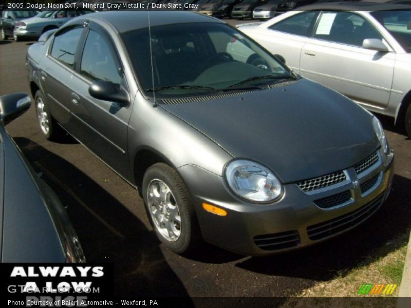 Mineral Gray Metallic / Dark Slate Gray 2005 Dodge Neon SXT