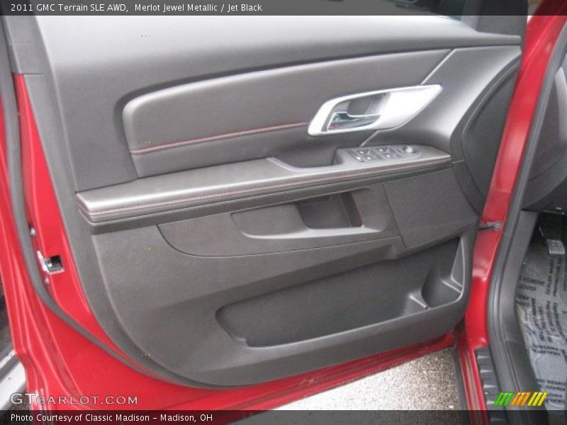 Merlot Jewel Metallic / Jet Black 2011 GMC Terrain SLE AWD