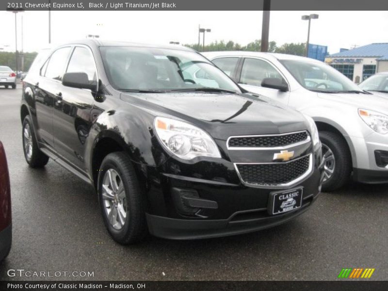 Black / Light Titanium/Jet Black 2011 Chevrolet Equinox LS