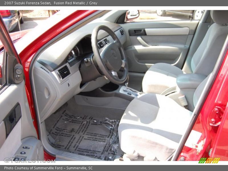 Fusion Red Metallic / Grey 2007 Suzuki Forenza Sedan