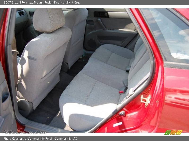 Fusion Red Metallic / Grey 2007 Suzuki Forenza Sedan
