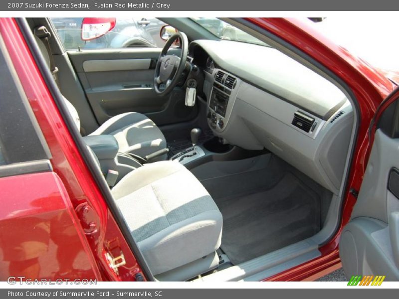 Fusion Red Metallic / Grey 2007 Suzuki Forenza Sedan