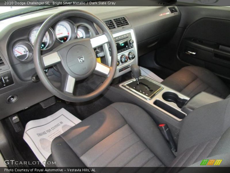 Bright Silver Metallic / Dark Slate Gray 2010 Dodge Challenger SE
