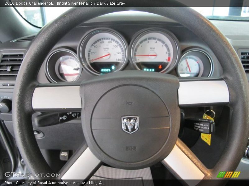 Bright Silver Metallic / Dark Slate Gray 2010 Dodge Challenger SE