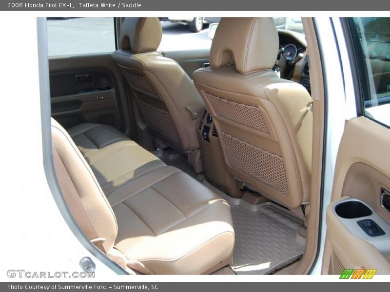 Taffeta White / Saddle 2008 Honda Pilot EX-L