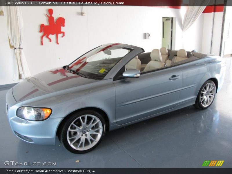 Celestial Blue Metallic / Calcite Cream 2006 Volvo C70 T5 Convertible