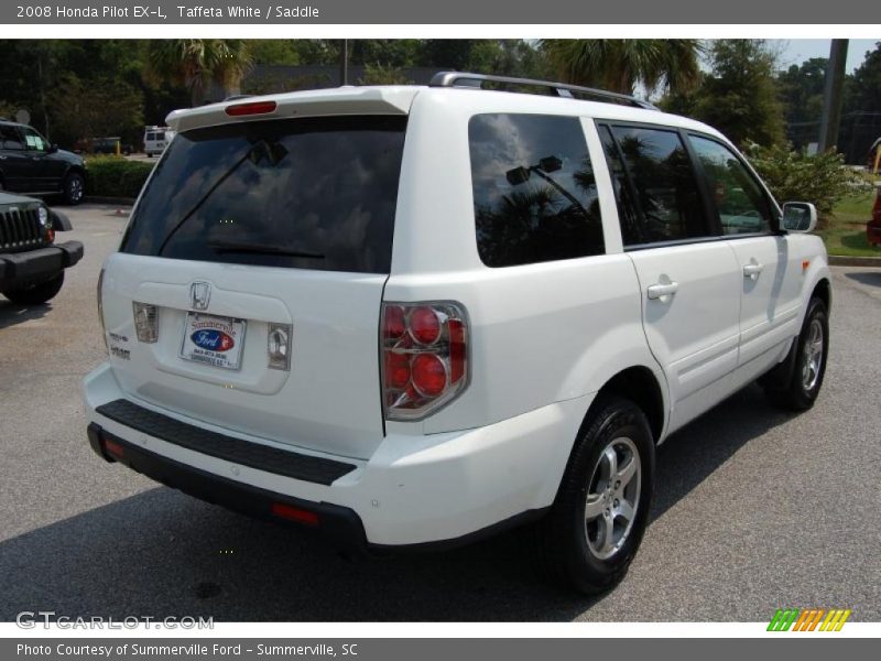 Taffeta White / Saddle 2008 Honda Pilot EX-L