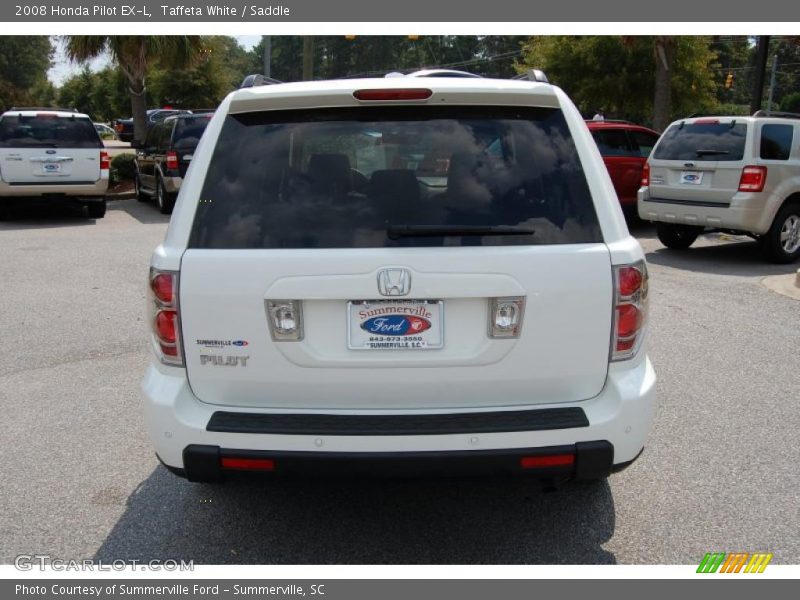 Taffeta White / Saddle 2008 Honda Pilot EX-L