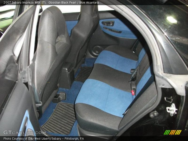 Obsidian Black Pearl / Blue Alcantara 2007 Subaru Impreza WRX STi