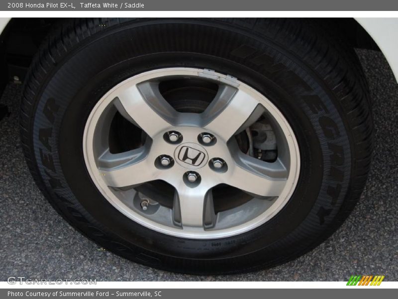 Taffeta White / Saddle 2008 Honda Pilot EX-L