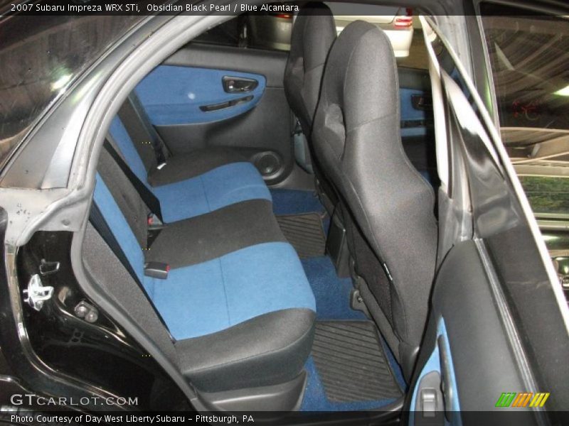 Obsidian Black Pearl / Blue Alcantara 2007 Subaru Impreza WRX STi