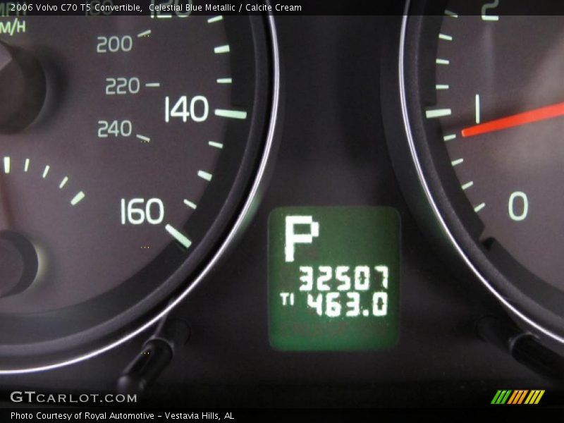 Celestial Blue Metallic / Calcite Cream 2006 Volvo C70 T5 Convertible