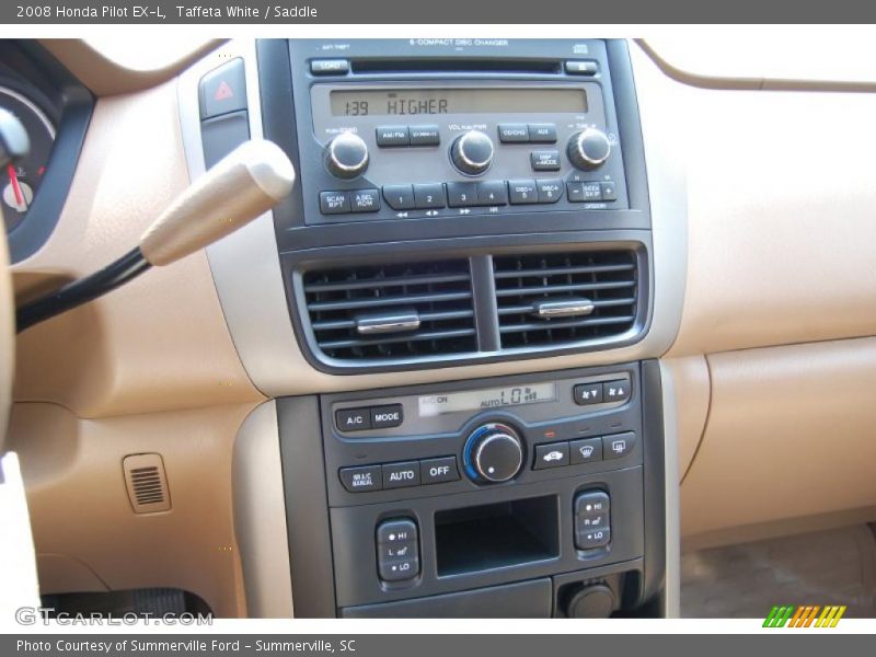 Taffeta White / Saddle 2008 Honda Pilot EX-L