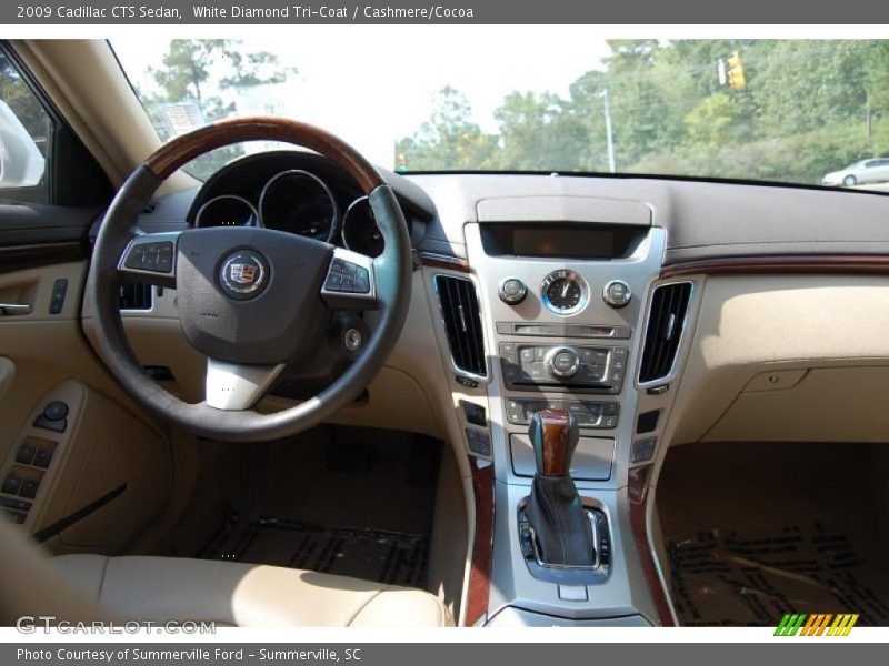 White Diamond Tri-Coat / Cashmere/Cocoa 2009 Cadillac CTS Sedan