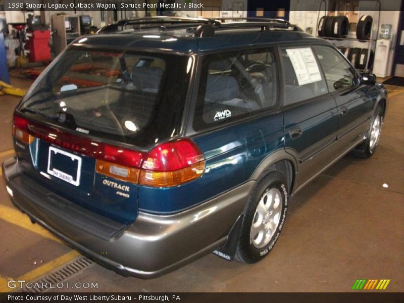 Spruce Pearl Metallic / Black 1998 Subaru Legacy Outback Wagon