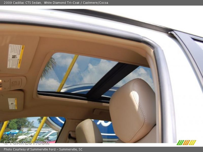 White Diamond Tri-Coat / Cashmere/Cocoa 2009 Cadillac CTS Sedan