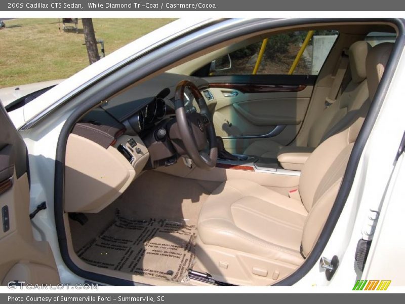 White Diamond Tri-Coat / Cashmere/Cocoa 2009 Cadillac CTS Sedan