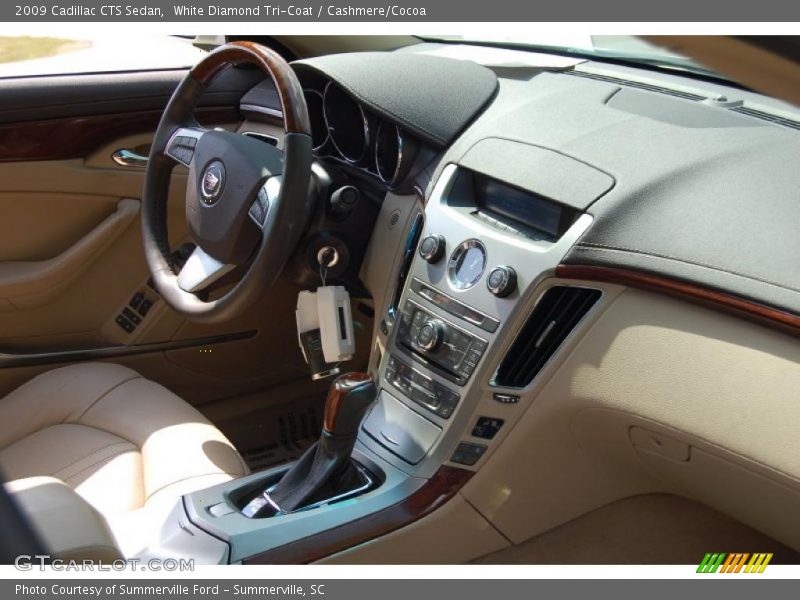 White Diamond Tri-Coat / Cashmere/Cocoa 2009 Cadillac CTS Sedan