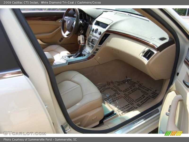 White Diamond Tri-Coat / Cashmere/Cocoa 2009 Cadillac CTS Sedan