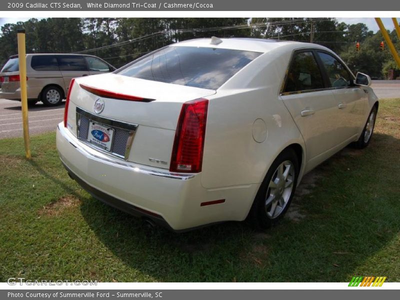 White Diamond Tri-Coat / Cashmere/Cocoa 2009 Cadillac CTS Sedan
