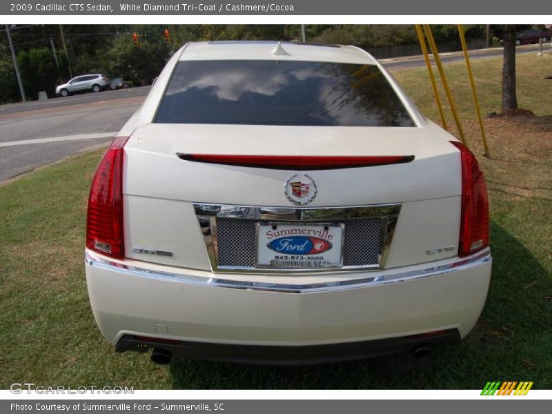 White Diamond Tri-Coat / Cashmere/Cocoa 2009 Cadillac CTS Sedan