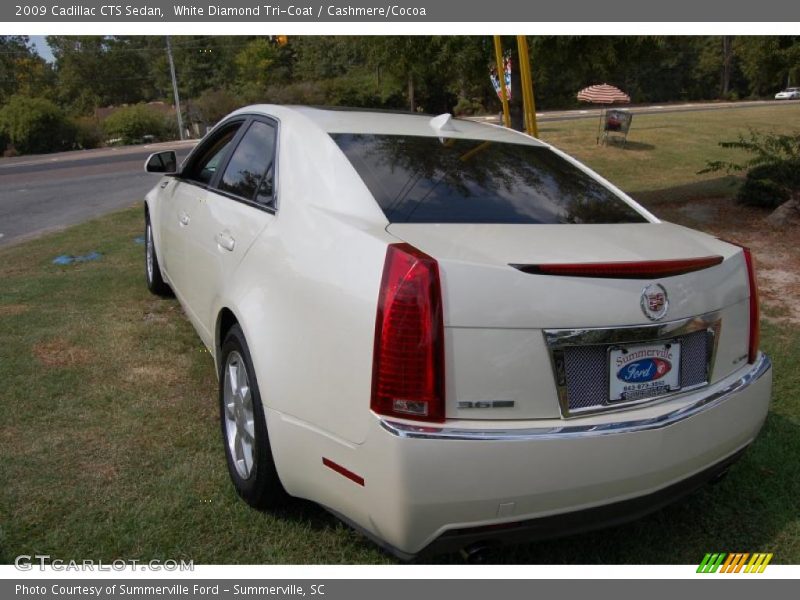 White Diamond Tri-Coat / Cashmere/Cocoa 2009 Cadillac CTS Sedan